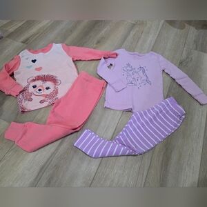 Carter's Pink and Lavender Kids Pajama Set